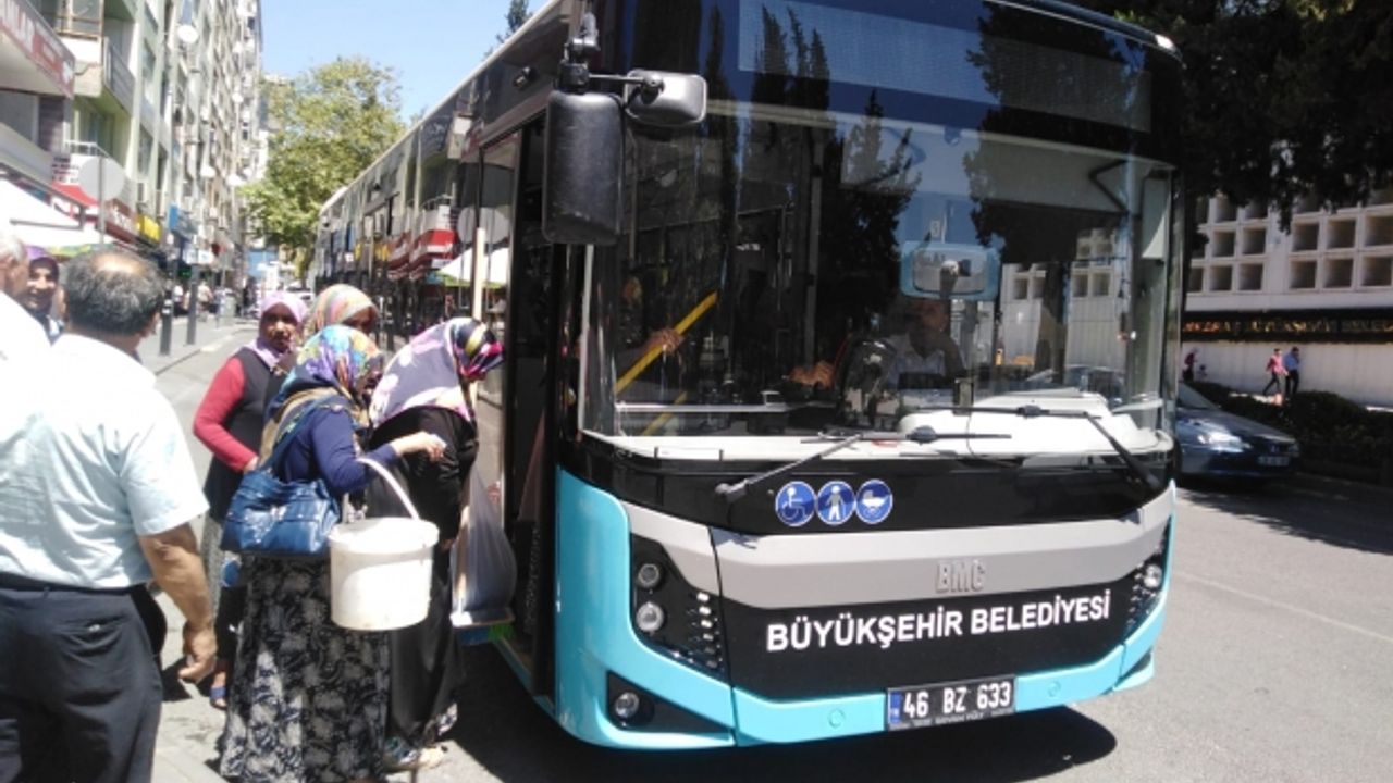 Kahramanmaraşlılar Müjde! Bayramda Belediye Otobüsleri Ücretsiz