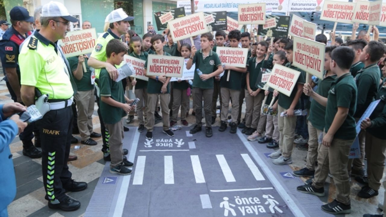 Trafikte Öncelik Yayanın, Kahramanmaraş'ta Kolluk Kuvvetleri Nöbette