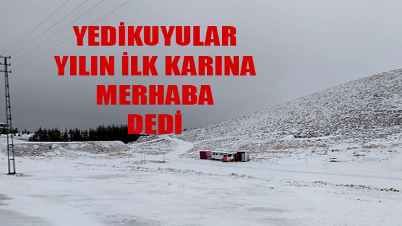 Kahramanmaraş'a Yılın İlk Karı Düştü