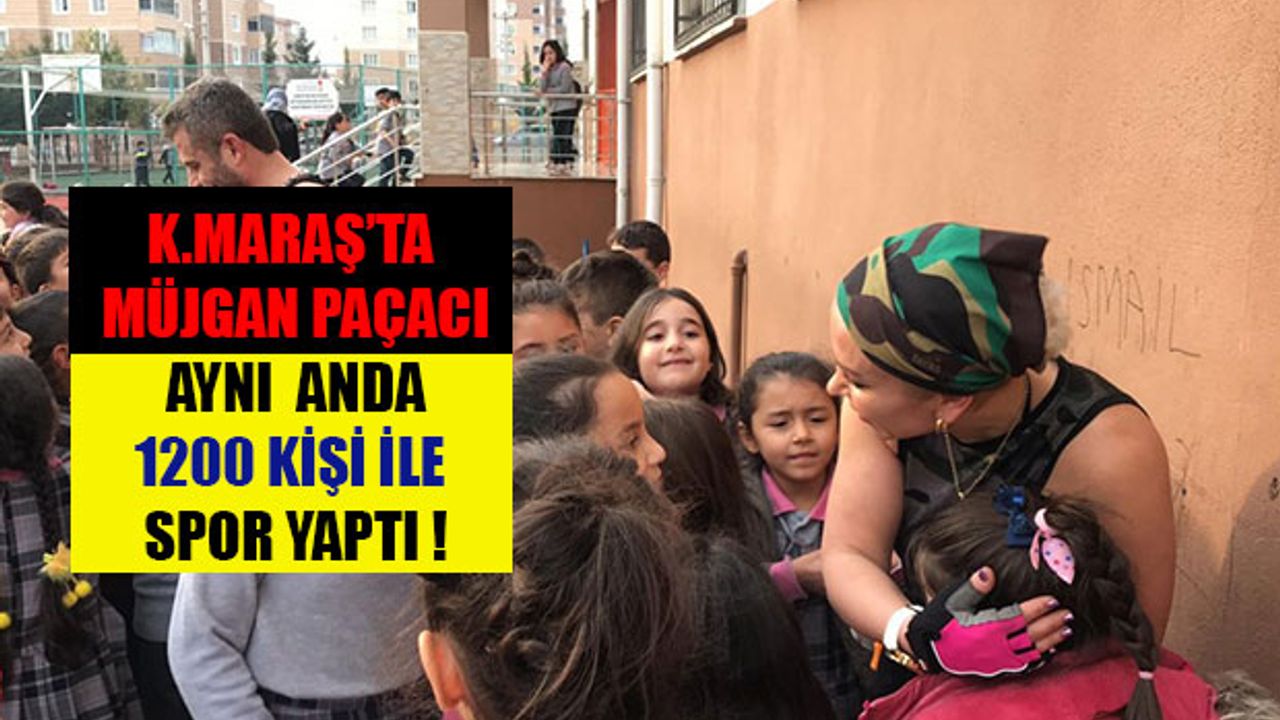 Müjgan Paçacı Aynı Anda 1200 Kişi İle Spor Yaptı