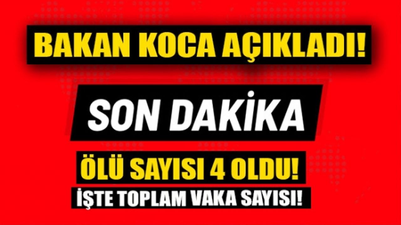 Ölü Sayısı 4'e Yükseldi: İşte Toplam Vaka Sayısı