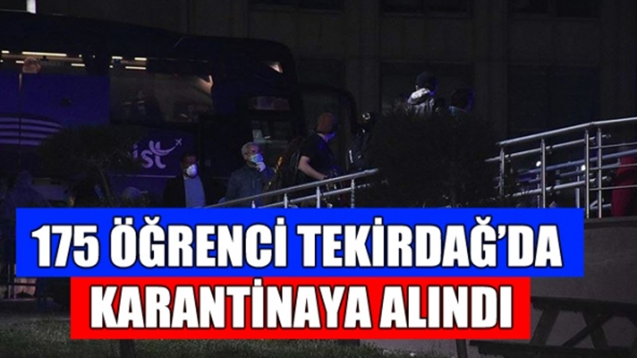 Yurt Dışından Gelen Öğrenciler Karantinaya Alındı