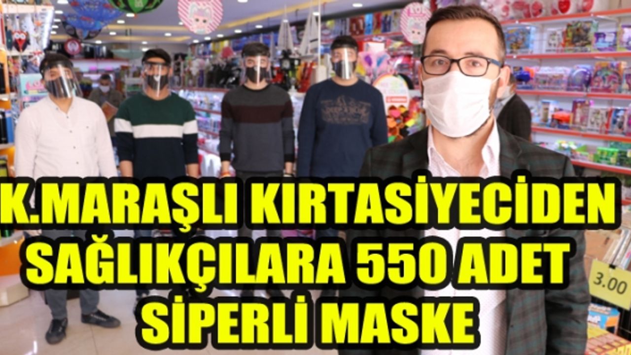 Kahramanmaraş'ta Kırtasiyeciden Sağlık Çalışanlarına Destek