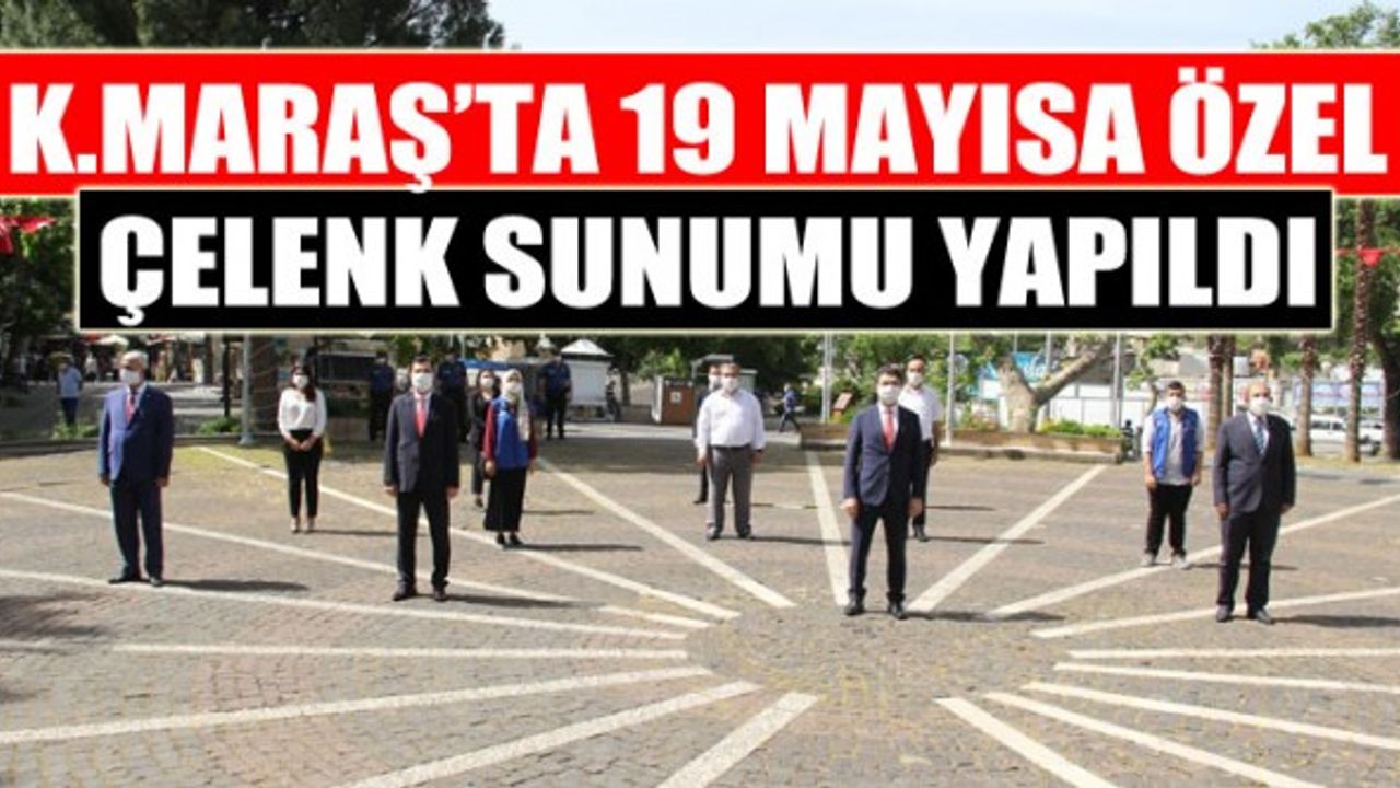 Kahramanmaraş'ta 12 Kişilik 19 Mayıs Töreni