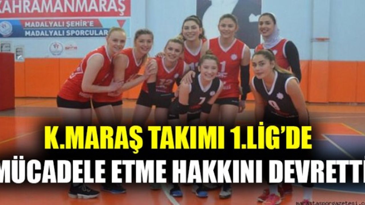 Kahramanmaraş Takımı 1.Lig’de Mücadele Etme Hakkını Devretti