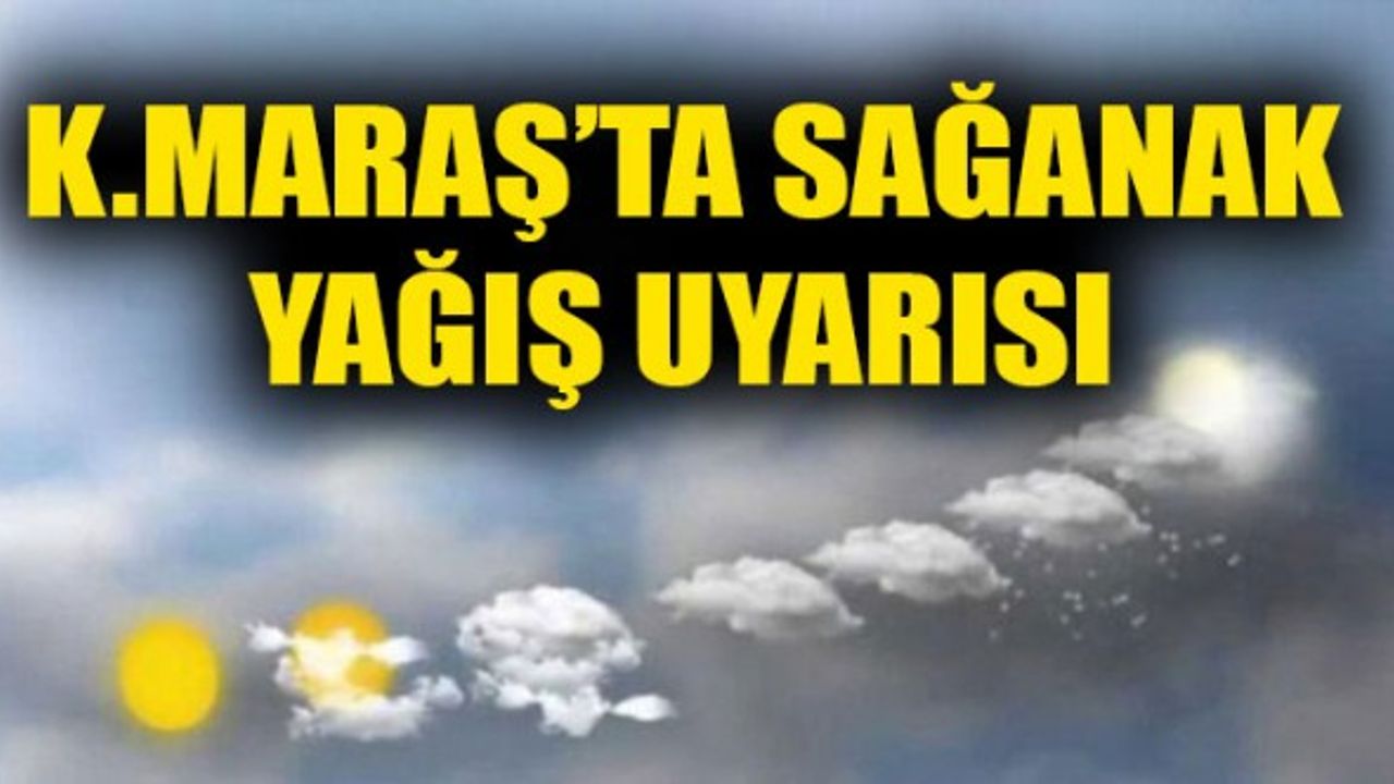 Kahramanmaraşlılar Dikkat: Meteoroloji Haftasonu İçin Uyardı