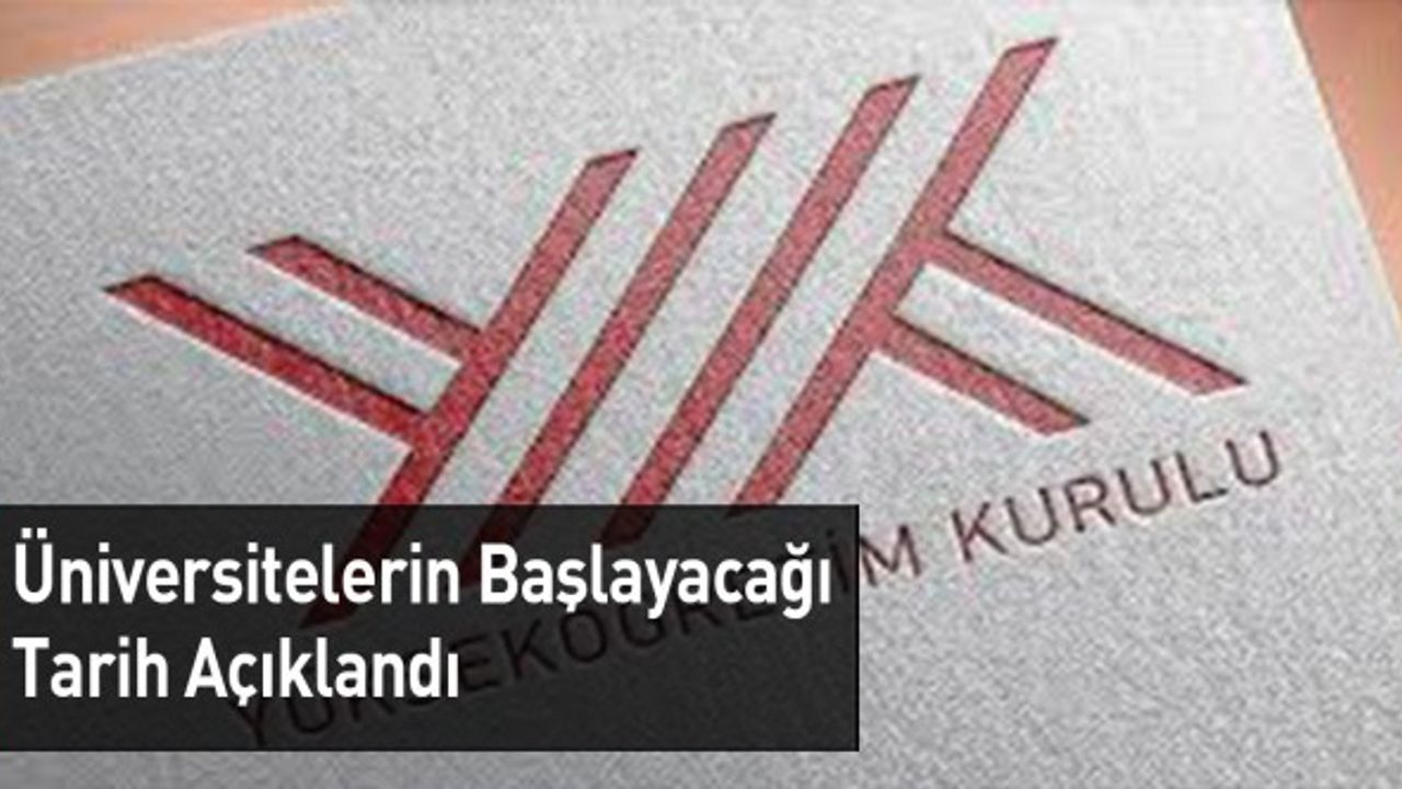 YÖK Açıkladı: Üniversiteler Ne Zaman Başlayacak?