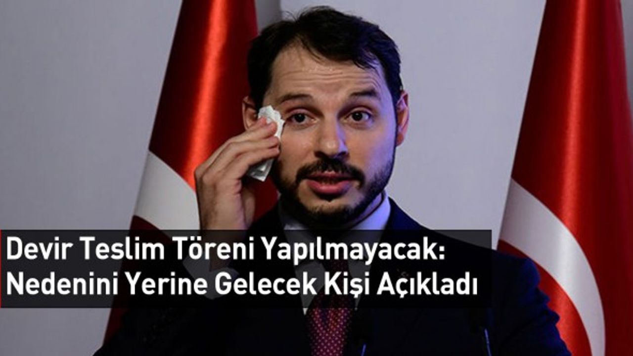Devir Teslim Töreni Yapılmayacak:  Nedenini Yerine Gelecek Kişi Açıkladı