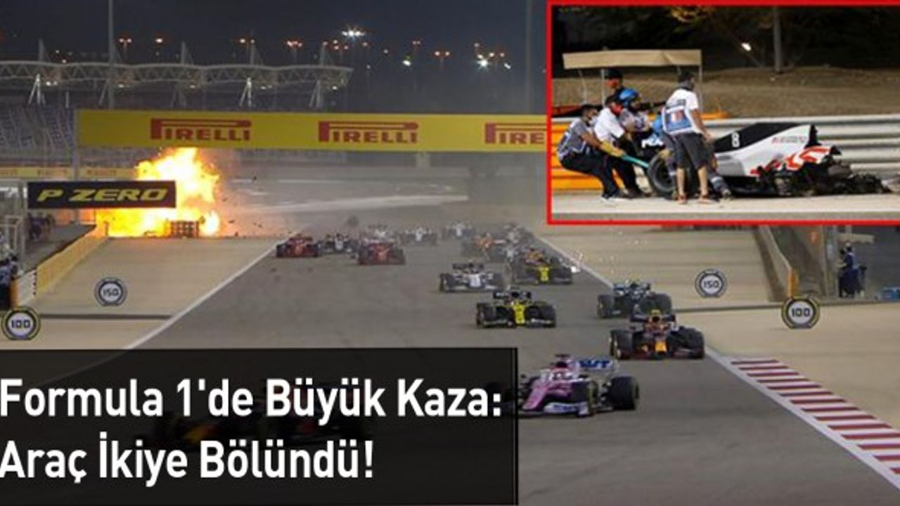 Formula 1'de Büyük Kaza: Araç İkiye Bölündü