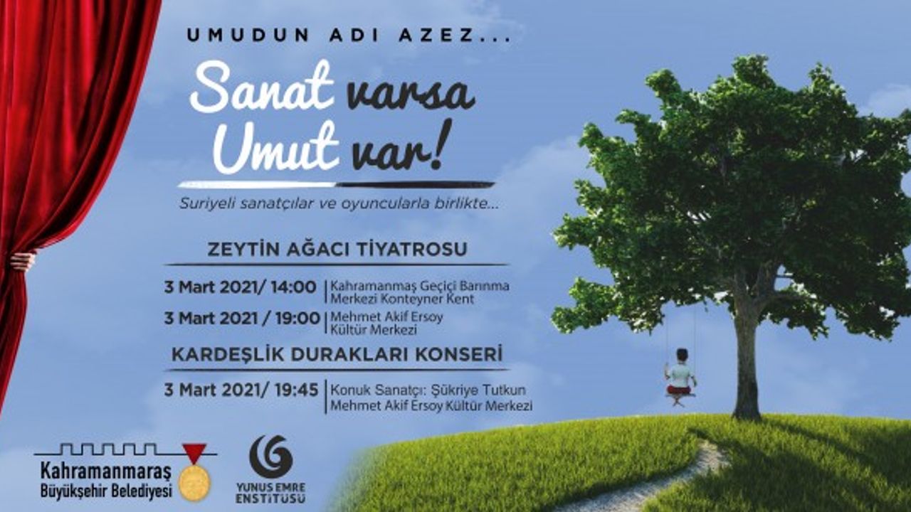Büyükşehir Belediyesi Etkinliklerinde Çarşamba Günü: Zeytin Ağacı Tiyatro Oyunu
