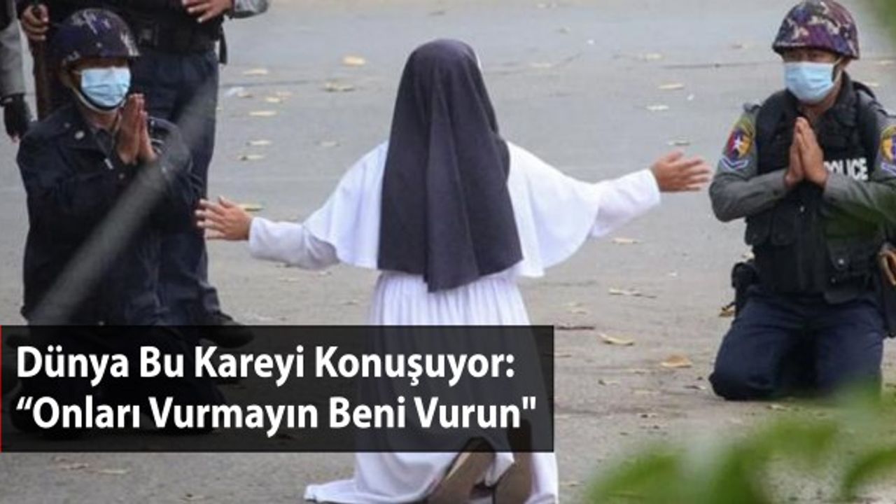 Dünya Bu Kareyi Konuşuyor: "Onları Vurmayın Beni Vurun"