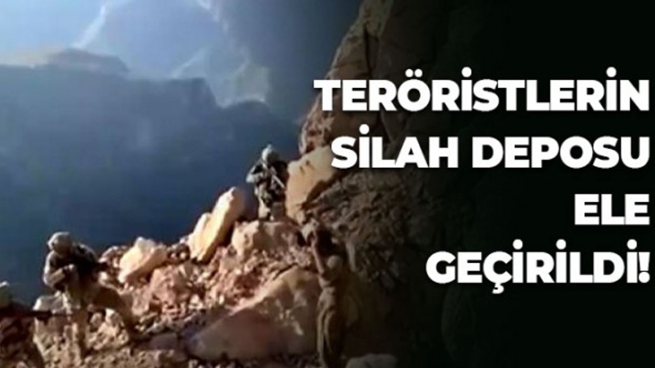 Teröristlerin Silah Deposu Ele Geçirildi