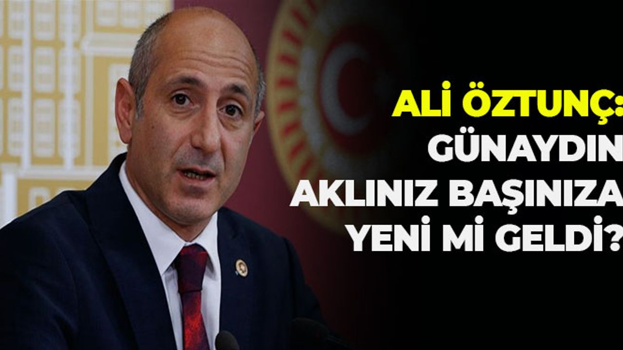 Ali Öztunç: Günaydın, Aklınız Başınıza Yeni Mi Geldi?