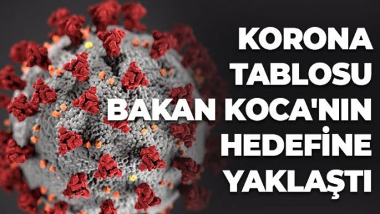 Korona Tablosu Bakan Koca'nın Hedefine Yaklaştı