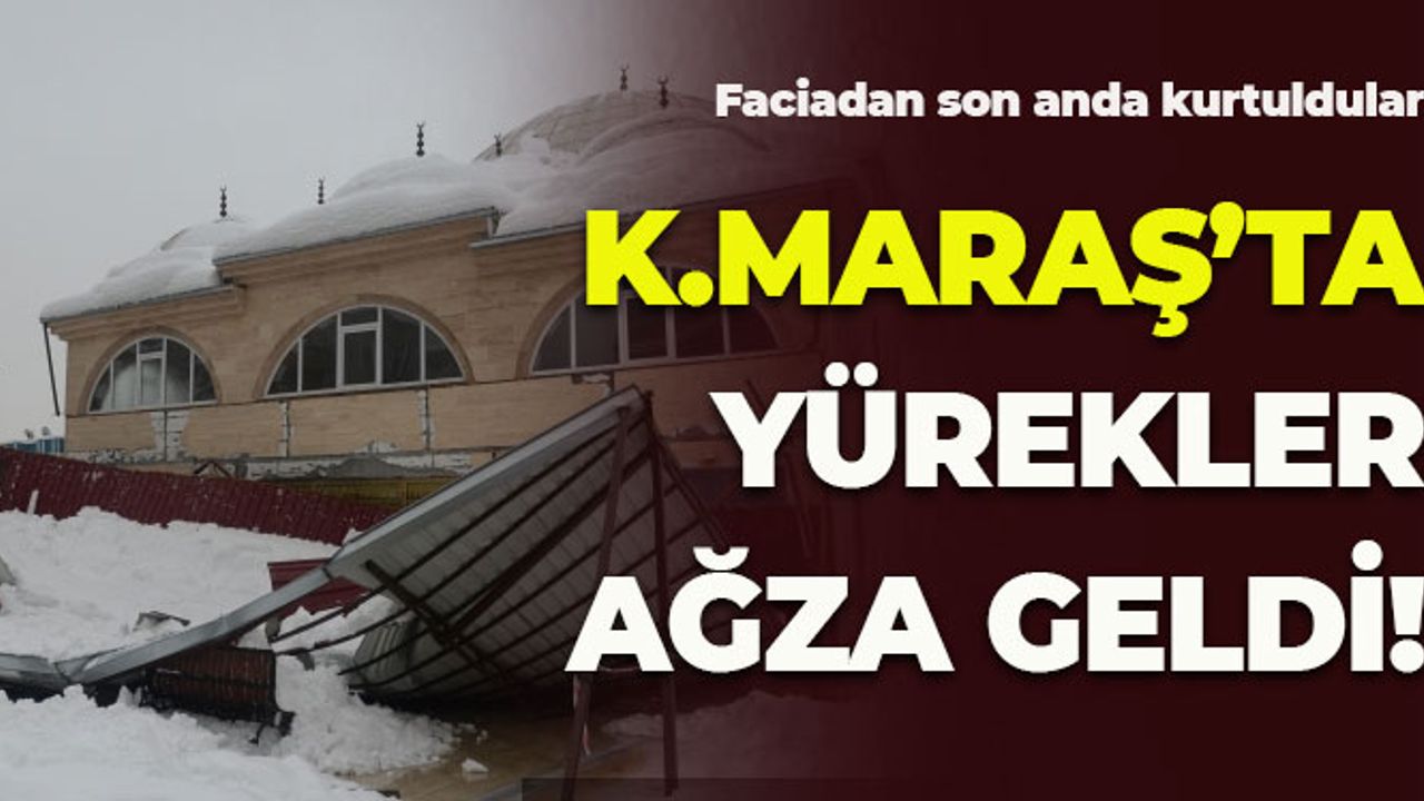 Kahramanmaraş'ta Cemaat Faciadan Bakın Nasıl Kurtuldu