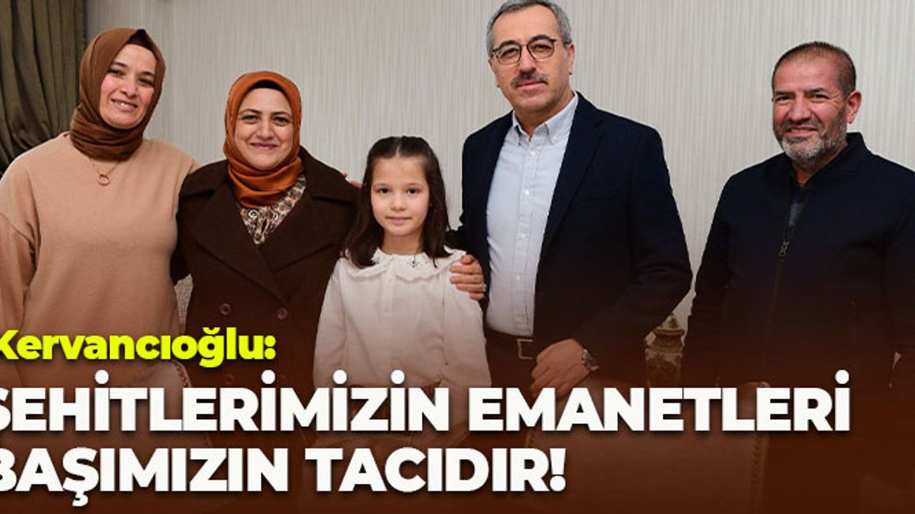 Kervancıoğlu ve Başkan Güngör’den Şehidimizin Emanetine Sürpriz