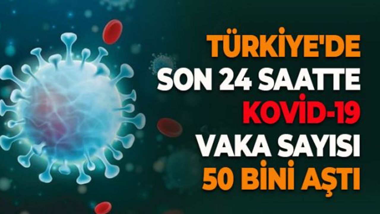 Türkiye'de Son 24 Saatte Kovid-19 Vaka Sayısı 50 Bini Aştı