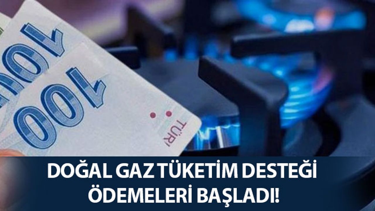 İhtiyaç Sahibi Hanelere Yönelik Doğal Gaz Tüketim Desteği Ödemeleri Başladı