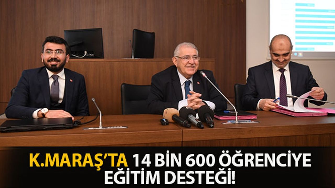 Kahramanmaraş'ta 14 Bin 600 Öğrenciye Eğitim Desteği