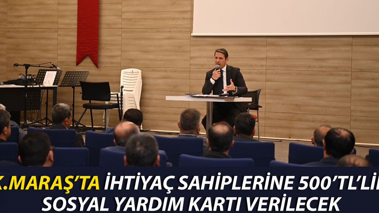 Kahramanmaraş'ta 8 Bin Aileye 4 Milyon TL Değerinde Destek