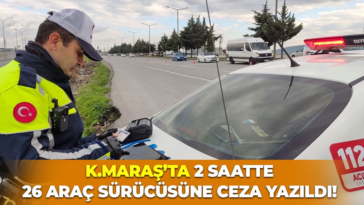 Kahramanmaraş'ta Drone Destekli Trafik Denetimi Yapıldı