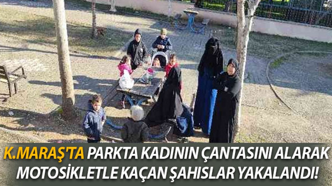 Kahramanmaraş'ta Parkta Kadının Çantasını Alarak Kaçan Şahıslar Yakalandı