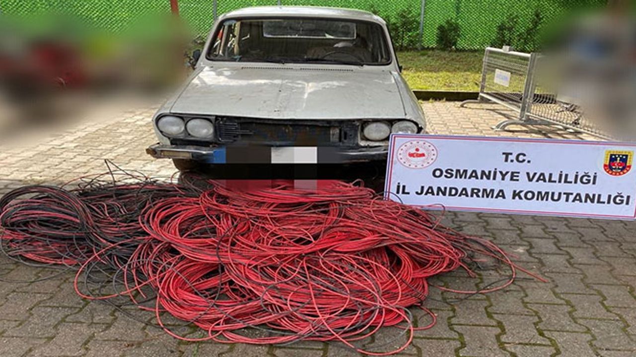 Osmaniye’de Enerji Kablolarını Çalan Şüpheli Yakalandı