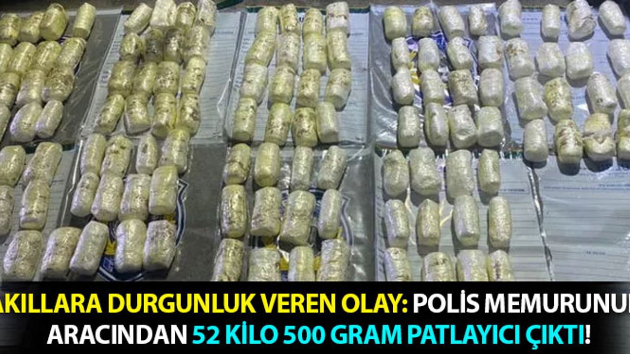 Polis Memurunun Aracında Kilolarca Patlayıcı Bulundu