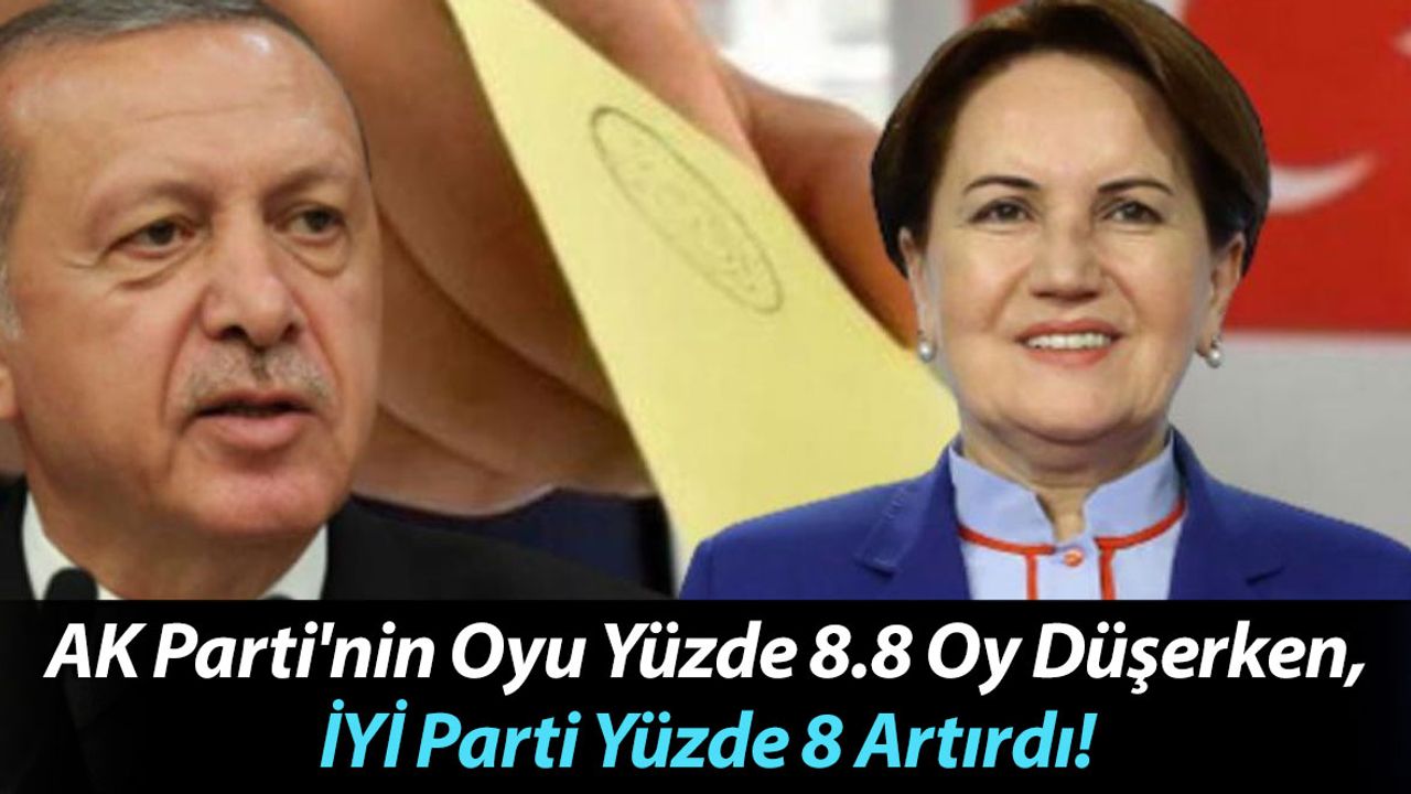 3 Partinin 15 Aylık Oy Değişimi