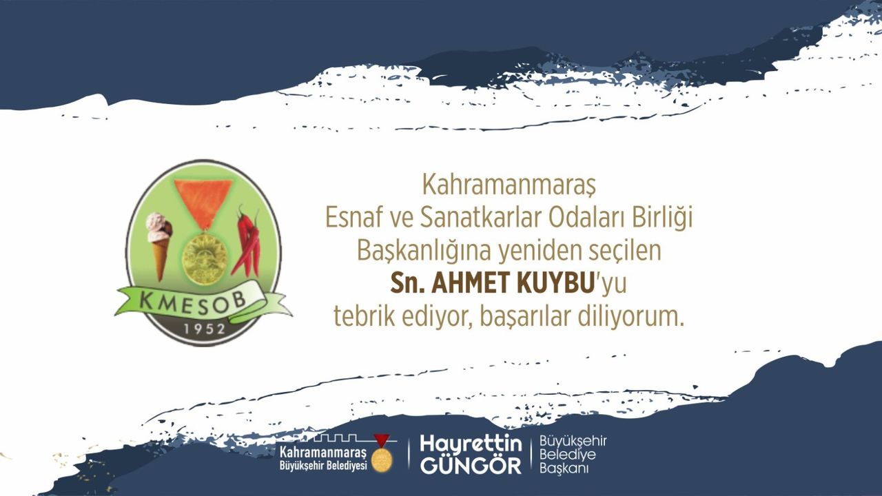 Başkan Güngör Ahmet Kuybu’yu Tebrik Etti