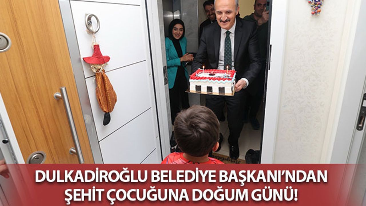 Başkan Okay'dan Şehit Çocuğuna Doğum Günü Sürprizi