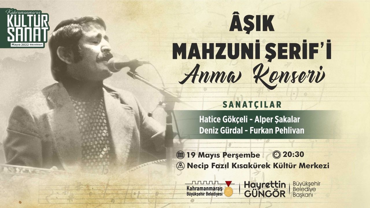 Kahramanmaraş'ta Âşık Mahzuni Şerif’i Anma Etkinliği