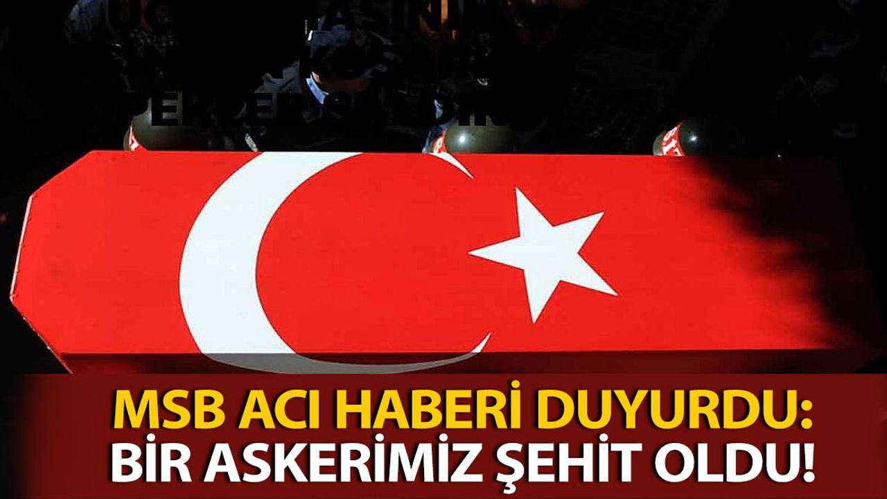 Pençe-Kilit Operasyonundan Acı Haber: 1 Asker Şehit