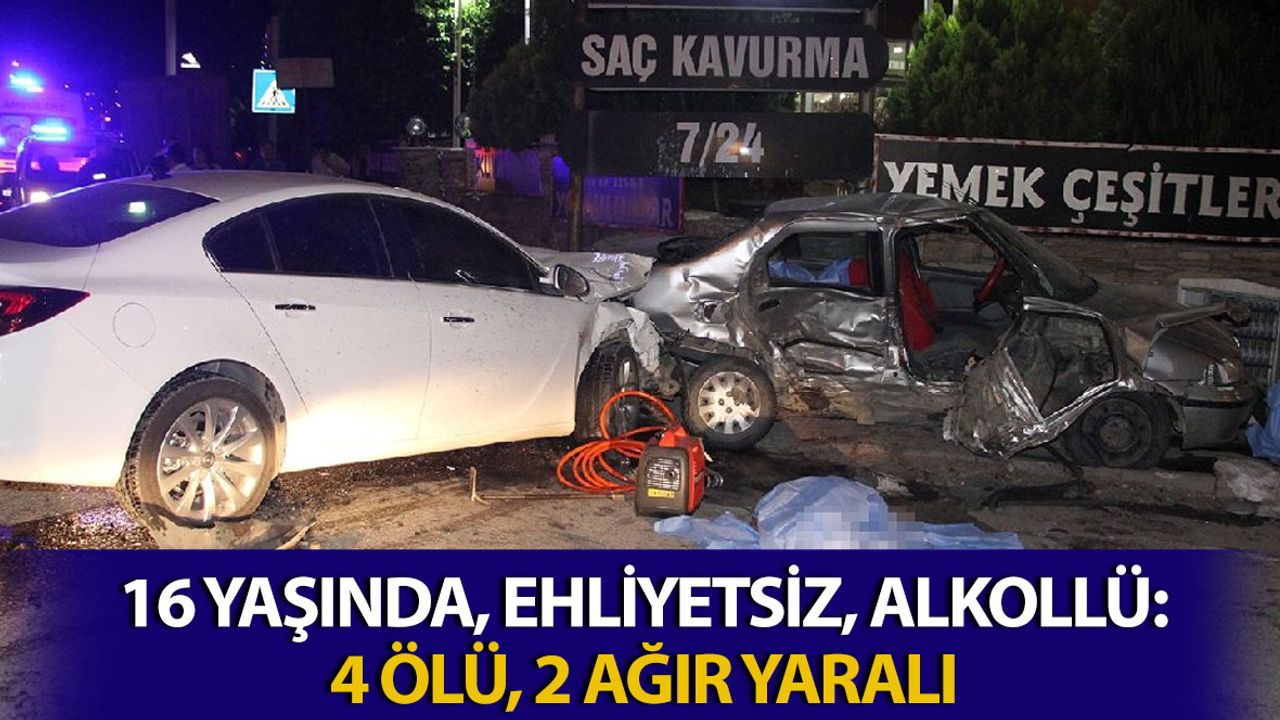 Trafik Kazası: 4 Ölü, 2 Ağır Yaralı