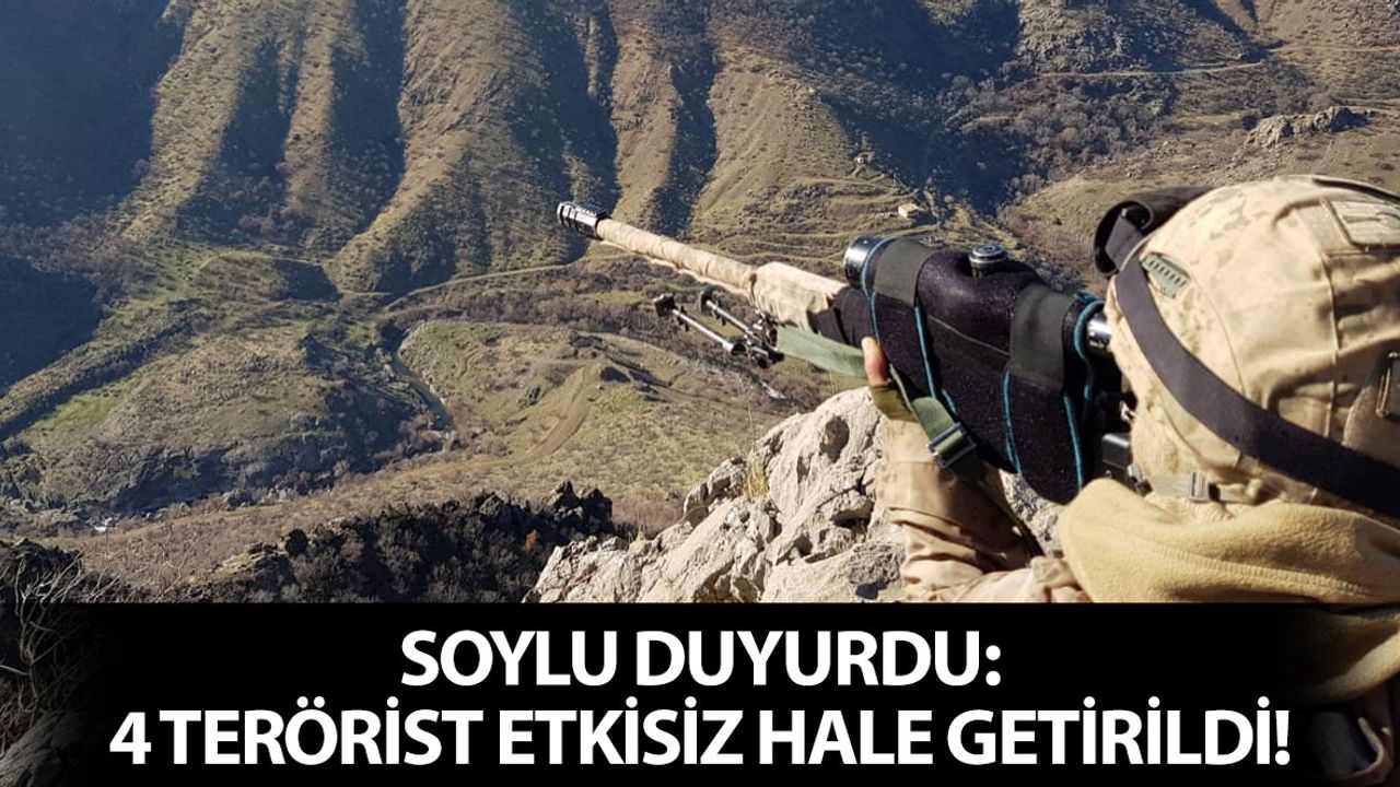 4 Terörist Etkisiz Hale Getirildi