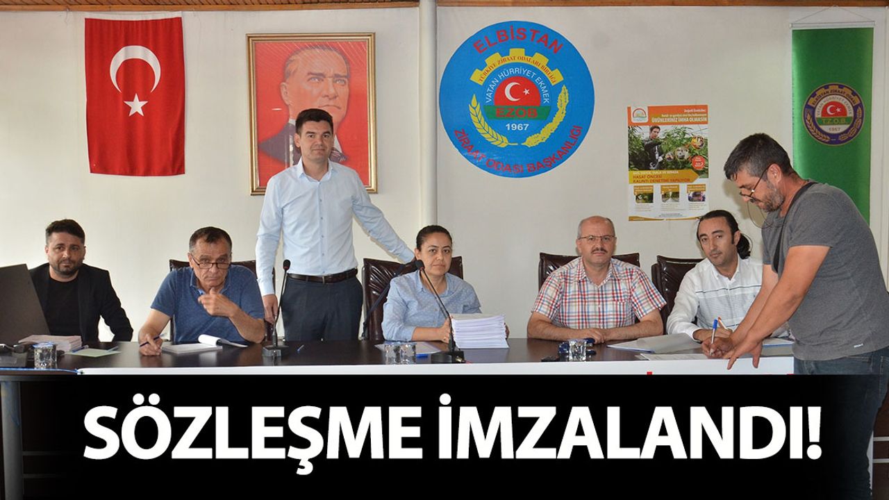Elbistan’da 4,6 Milyon Liralık Hibenin Sözleşmeleri İmzalandı