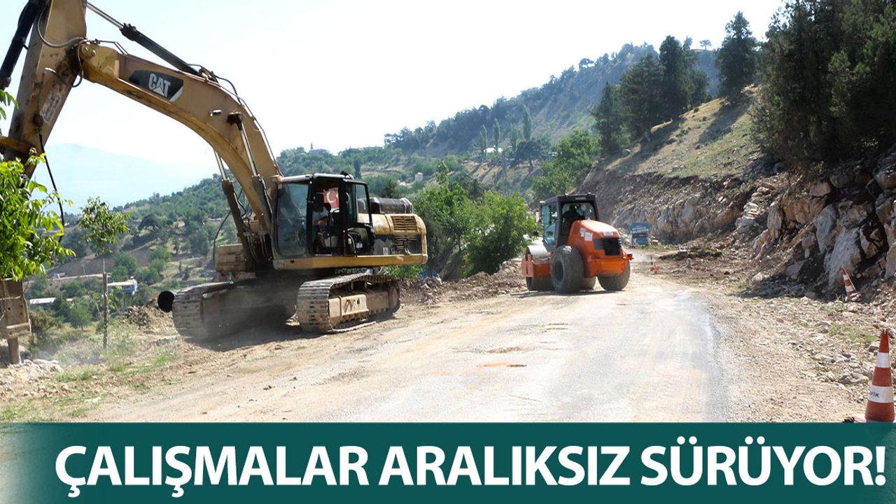 Kahramanmaraş Kılağlı Grup Yolunda Çalışmalar Devam Ediyor