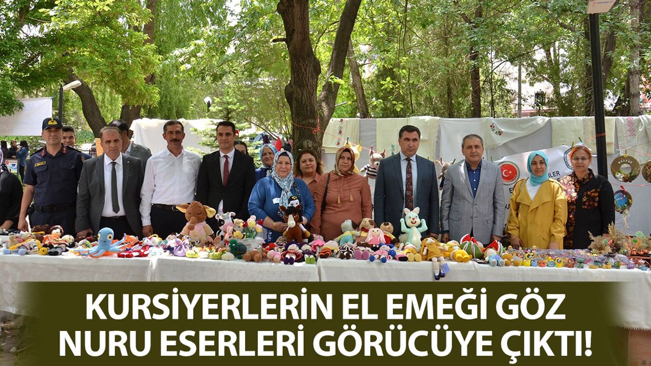 Kahramanmaraş'ta El Emeği Göz Nuru Eserler Görücüye Çıktı