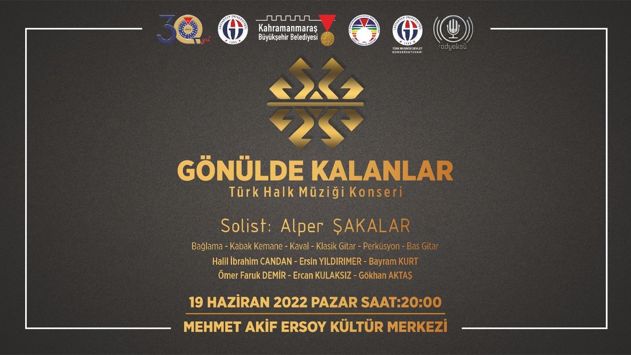 Kahramanmaraş'ta Türk Halk Müziği Konseri