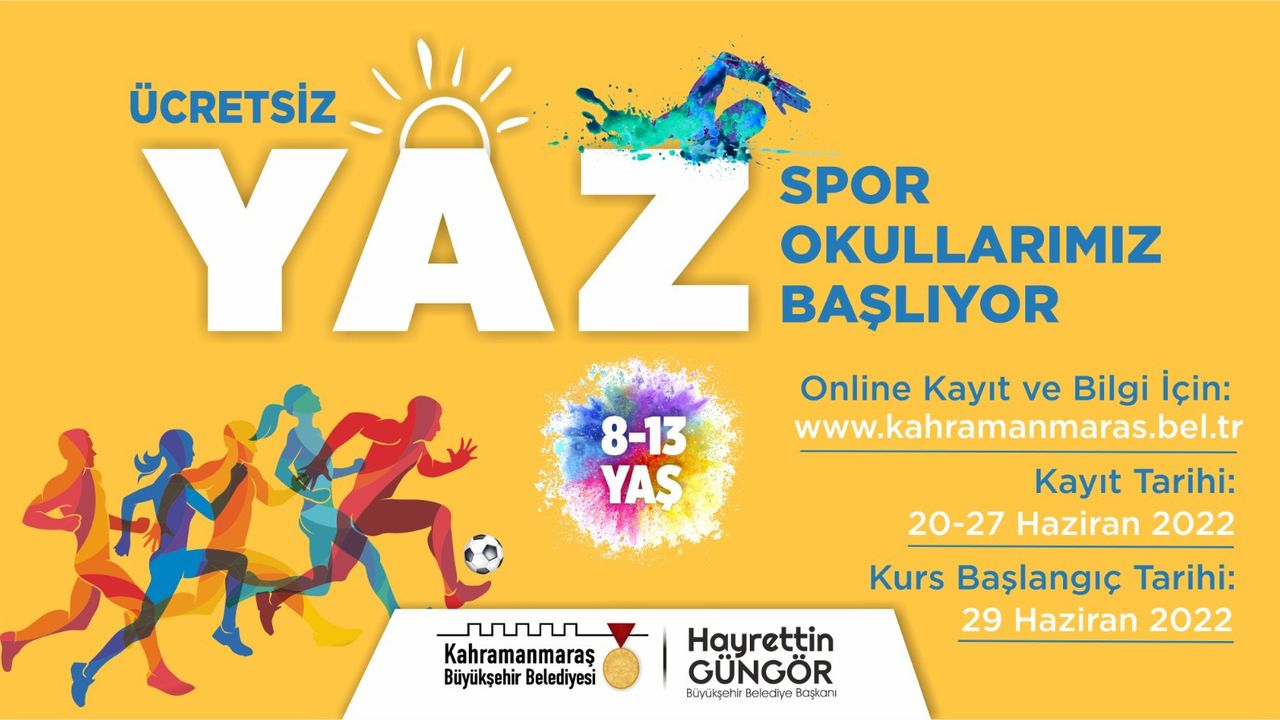 Kahramanmaraş'ta Yaz Spor Okulları Kayıtları Başladı