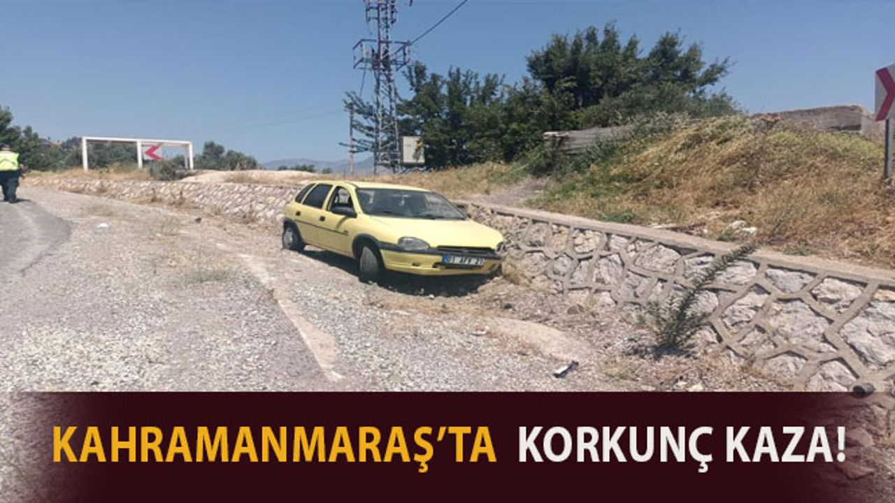 Kahramanmaraş'ta Otomobil Duvara Çarptı: 3’ü Çocuk 4 Yaralı 