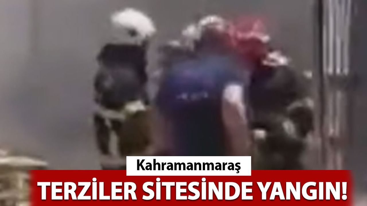 Kahramanmaraş Terziler Sitesinde Korkutan Yangın