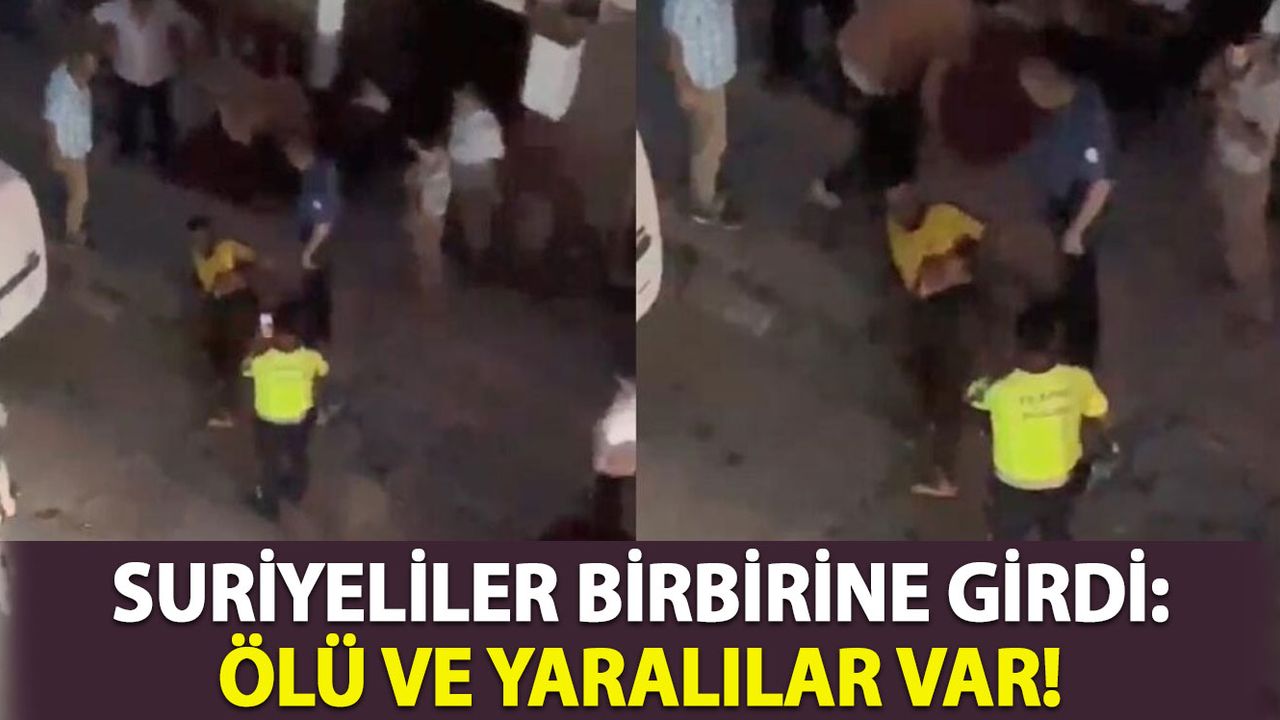 Suriyeli İki Grup Arasında Bıçaklı Kavga