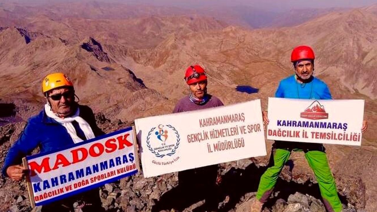 Kahramanmaraş dağcıları ‘Verçenik Dağı'na zirve yaptı
