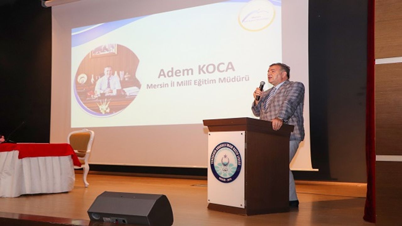 Koca, Mersin'deki okul idarecileriyle bir araya geldi