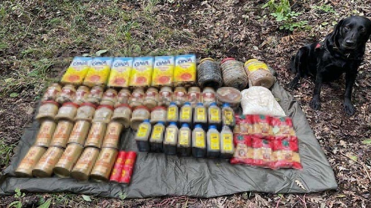 Amanoslar'da PKK’ya ait gıda maddesi ele geçirildi