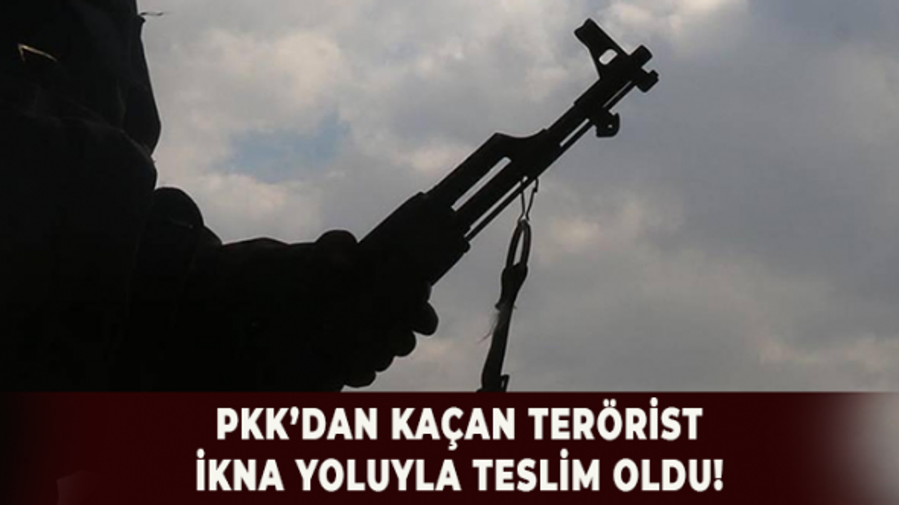 İçişleri Bakanlığı açıkladı! 1 terörist teslim oldu!