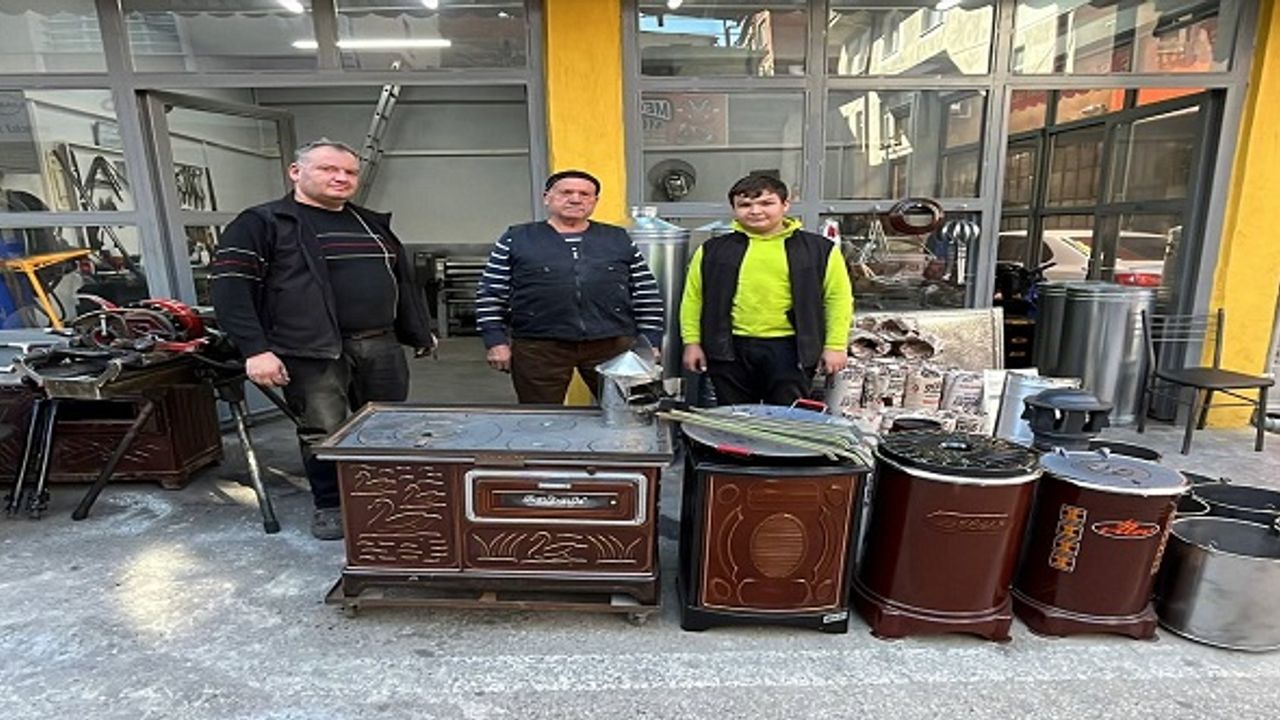 Ispartalı soba ustası, ata mesleğini ailenin beşinci kuşağına öğretiyor