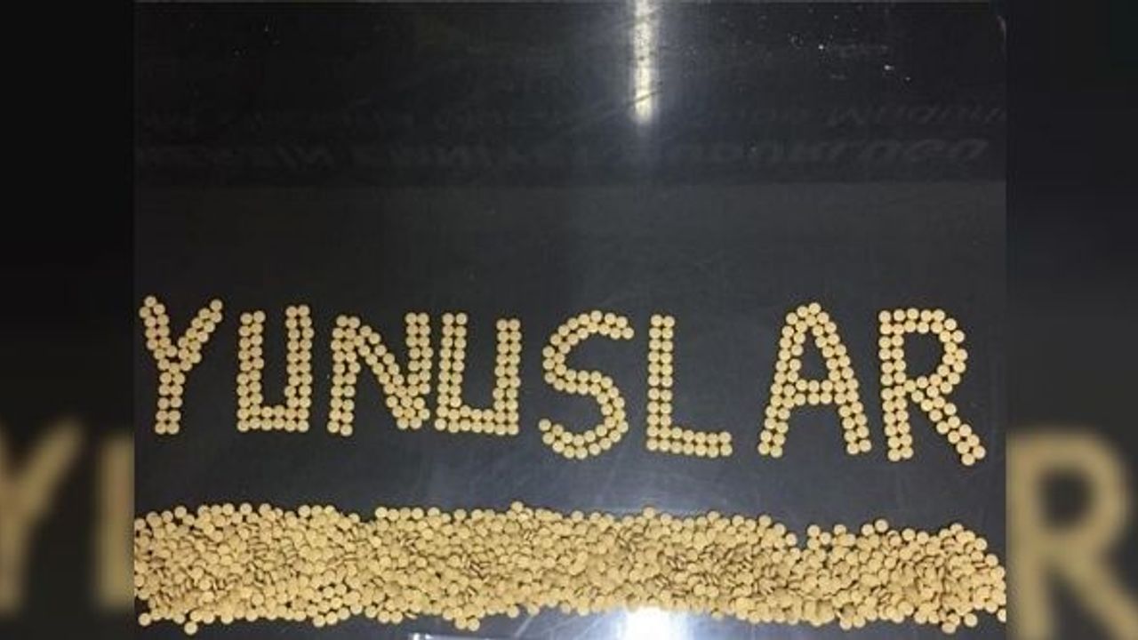 Mersin'de 'Yunuslar' bin 900 adet uyuşturucu hap ele geçirdi