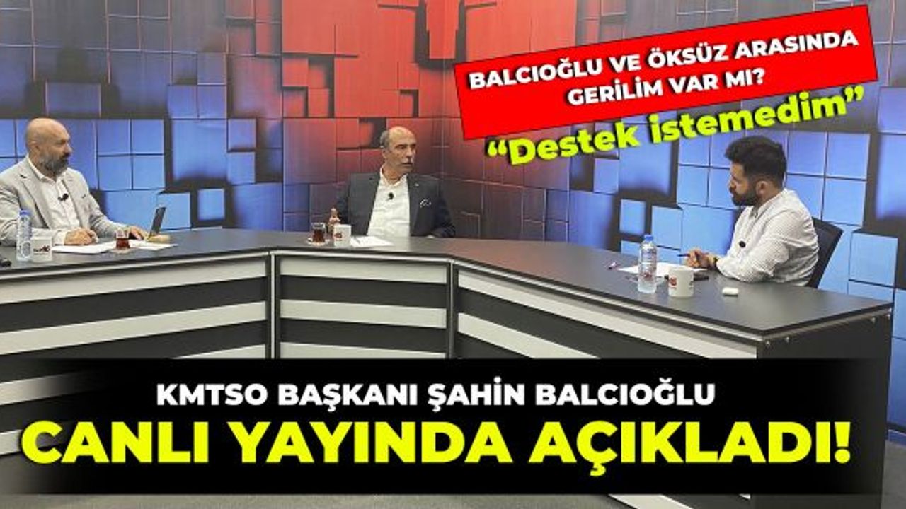 Şahin Balcıoğlu: Hanefi Öksüz ile aramızda bir sorun yok